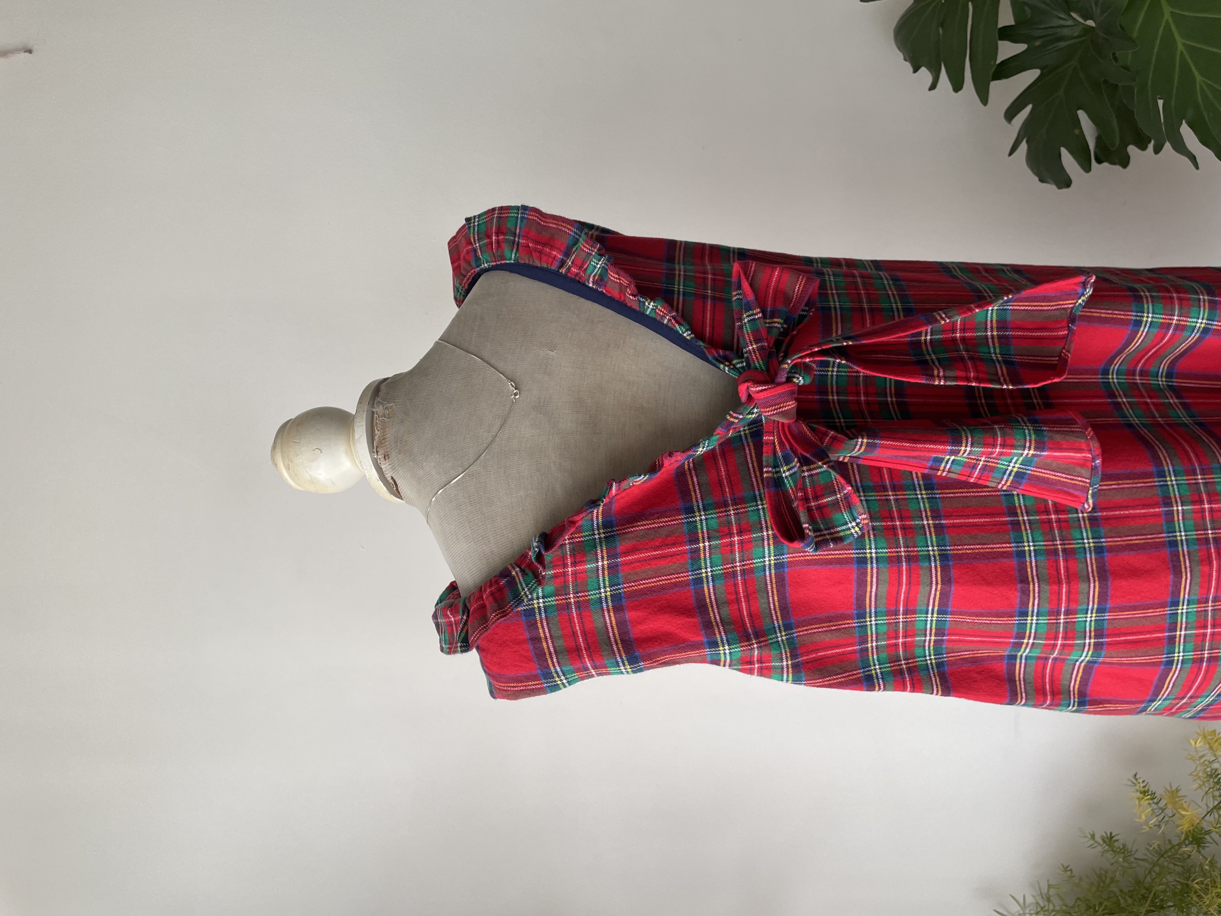 Vestido tartán. Talla: M 5