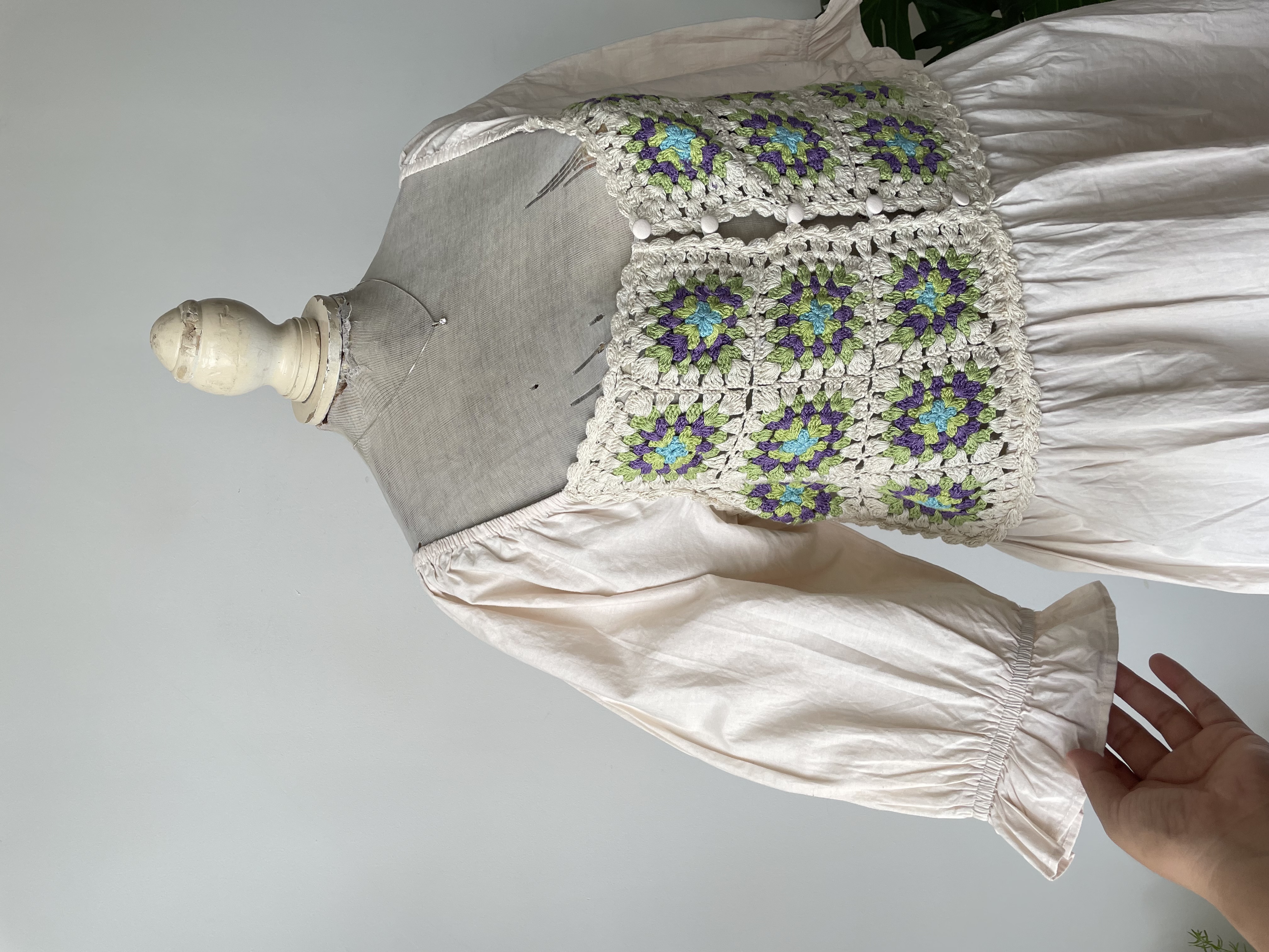 Vestido crochet. Talla: 12 (M) 4