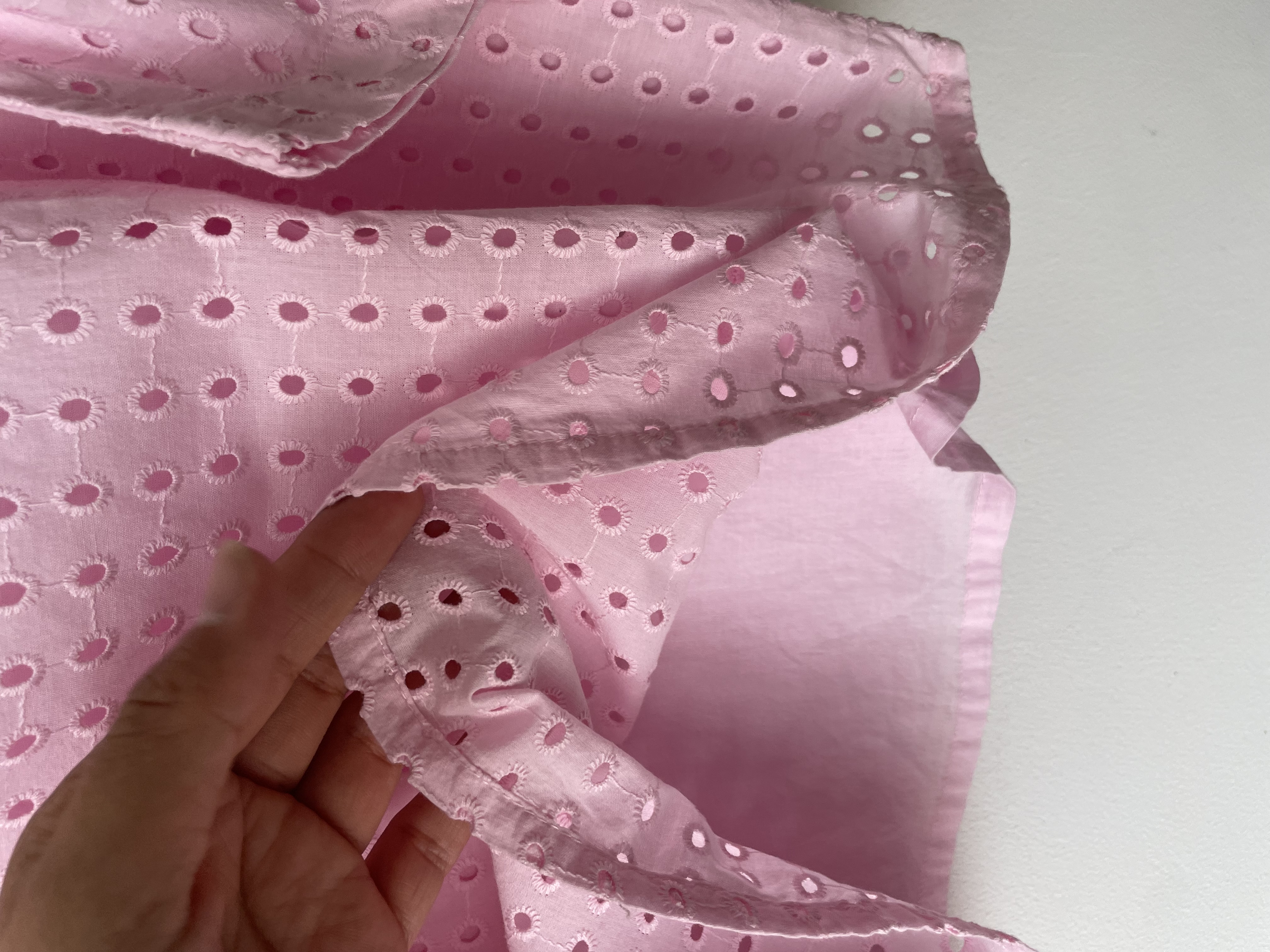 Blusa broderié rosa. Talla: XS 4