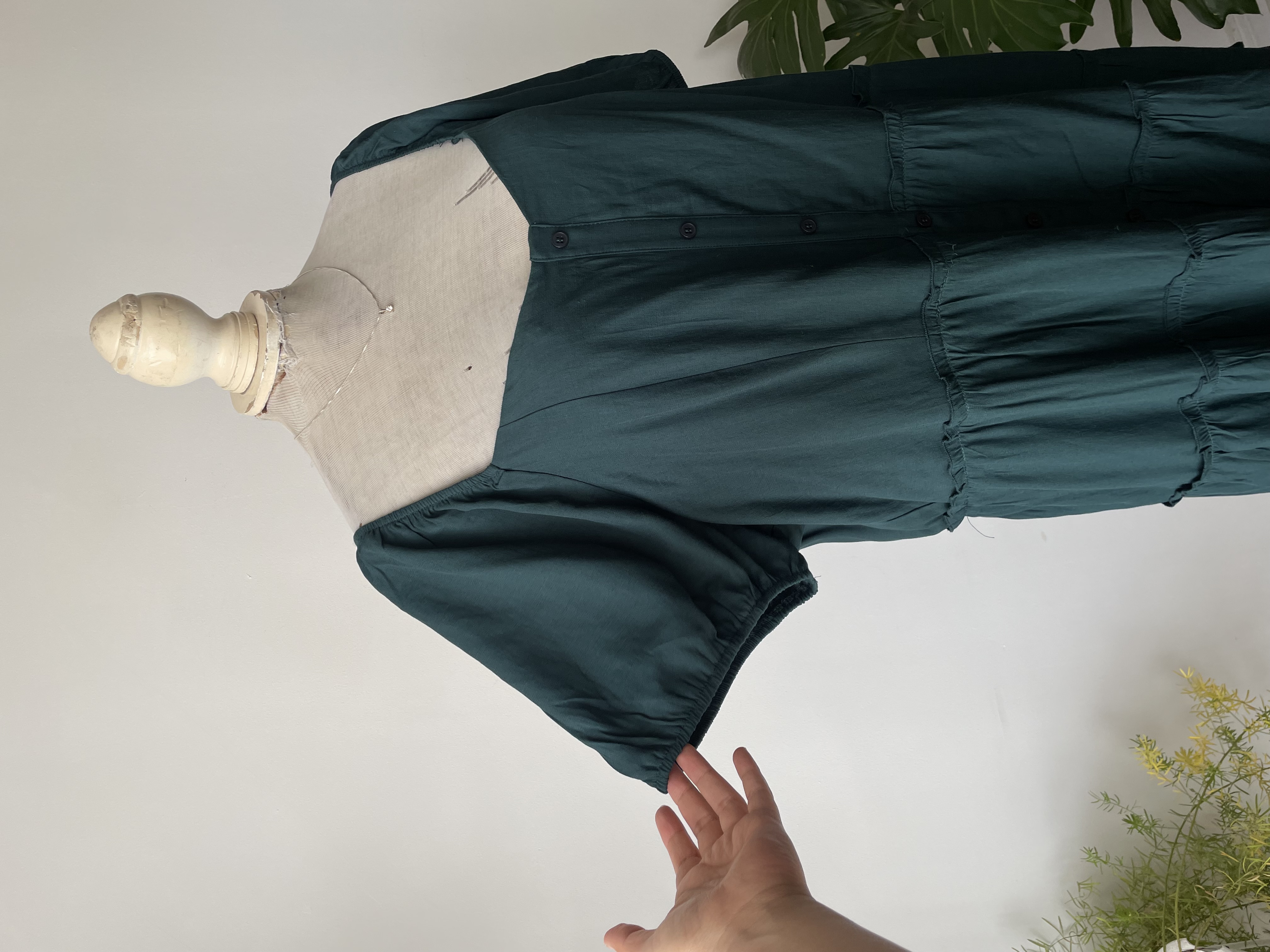 Vestido verde esmeralda. Talla: 3XL 3