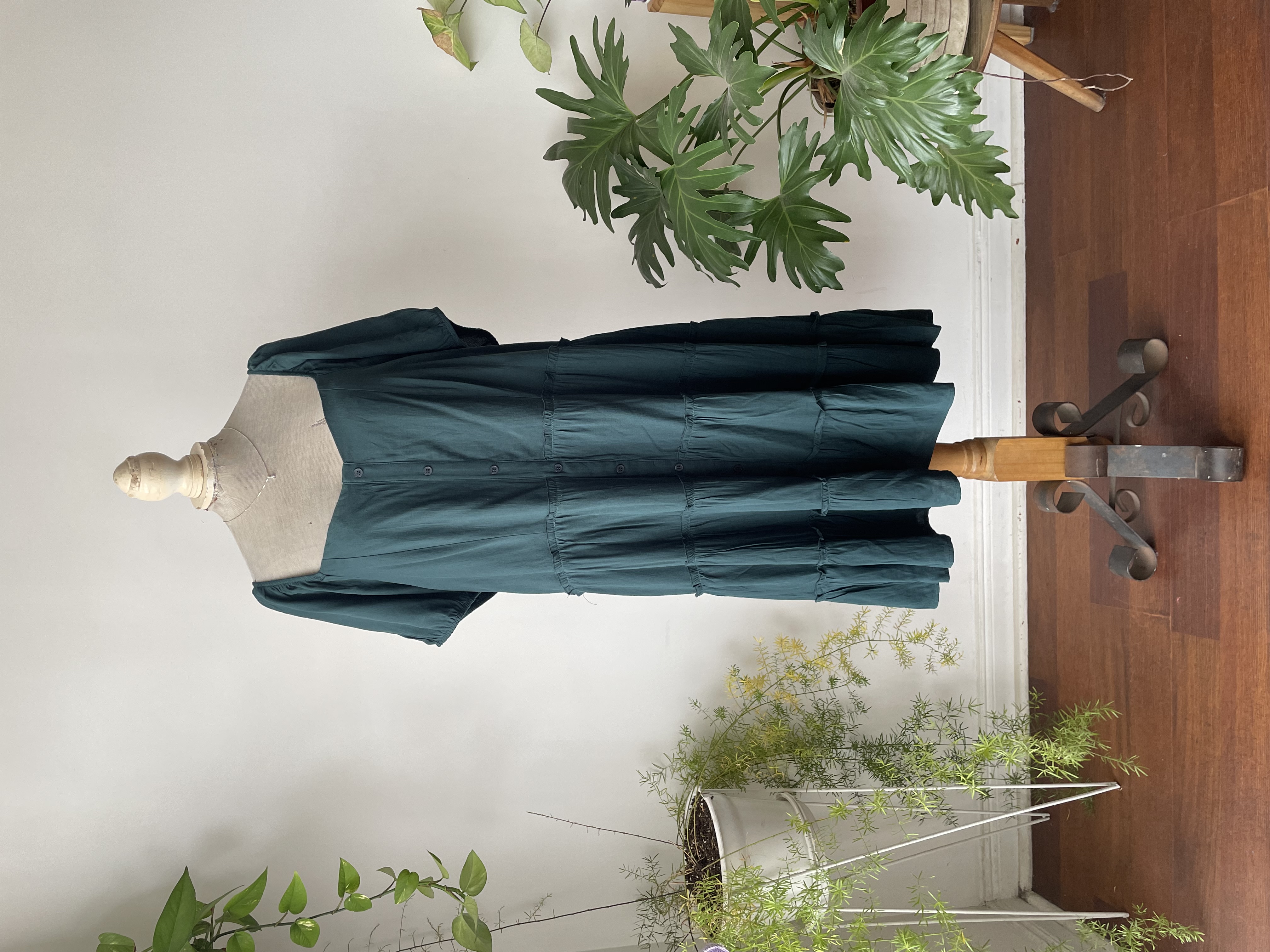 Vestido verde esmeralda. Talla: 3XL 2