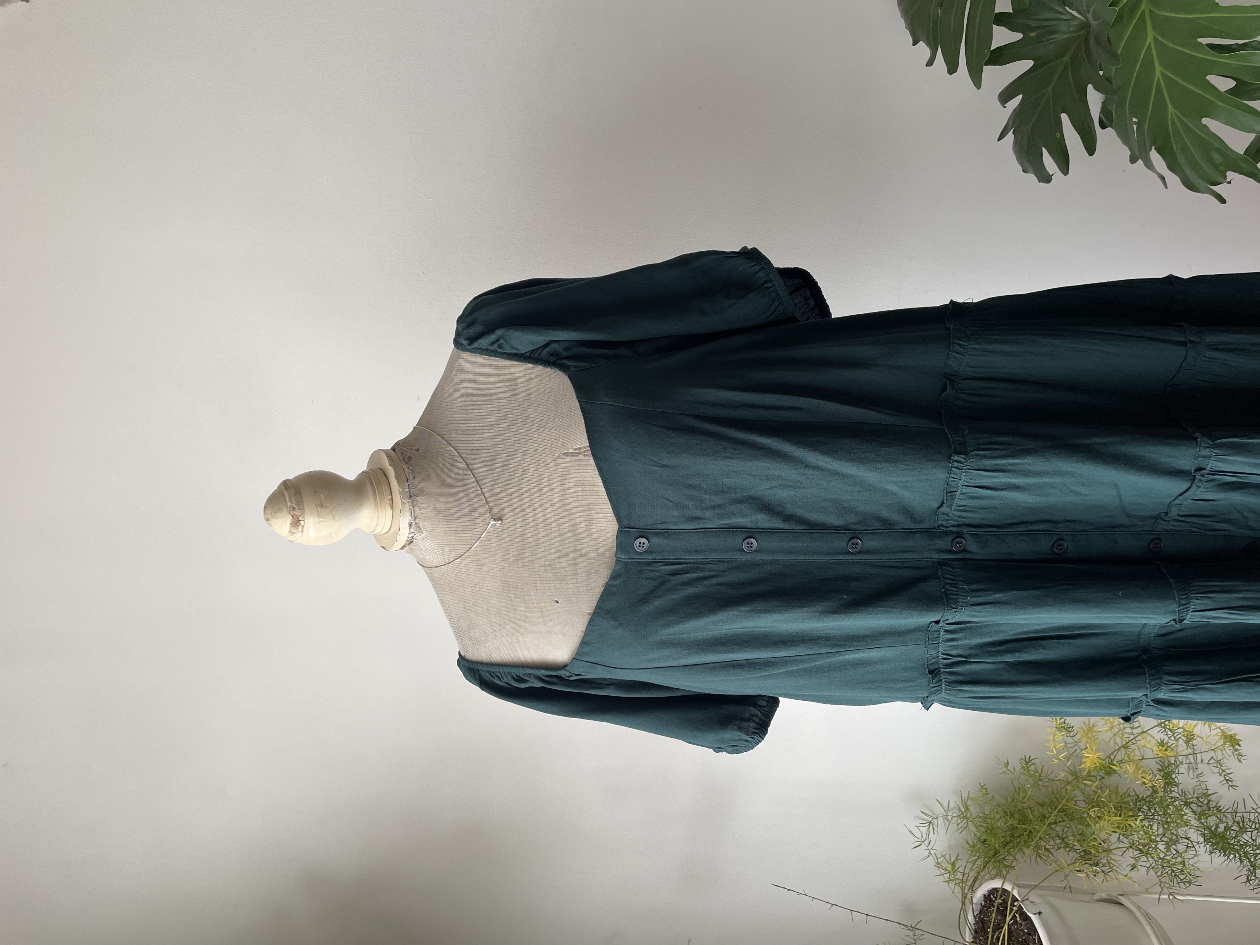 Vestido verde esmeralda. Talla: 3XL 1