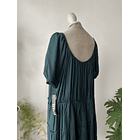 Vestido verde esmeralda. Talla: 3XL 4