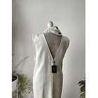 Vestido crema lazo. Talla: L 3