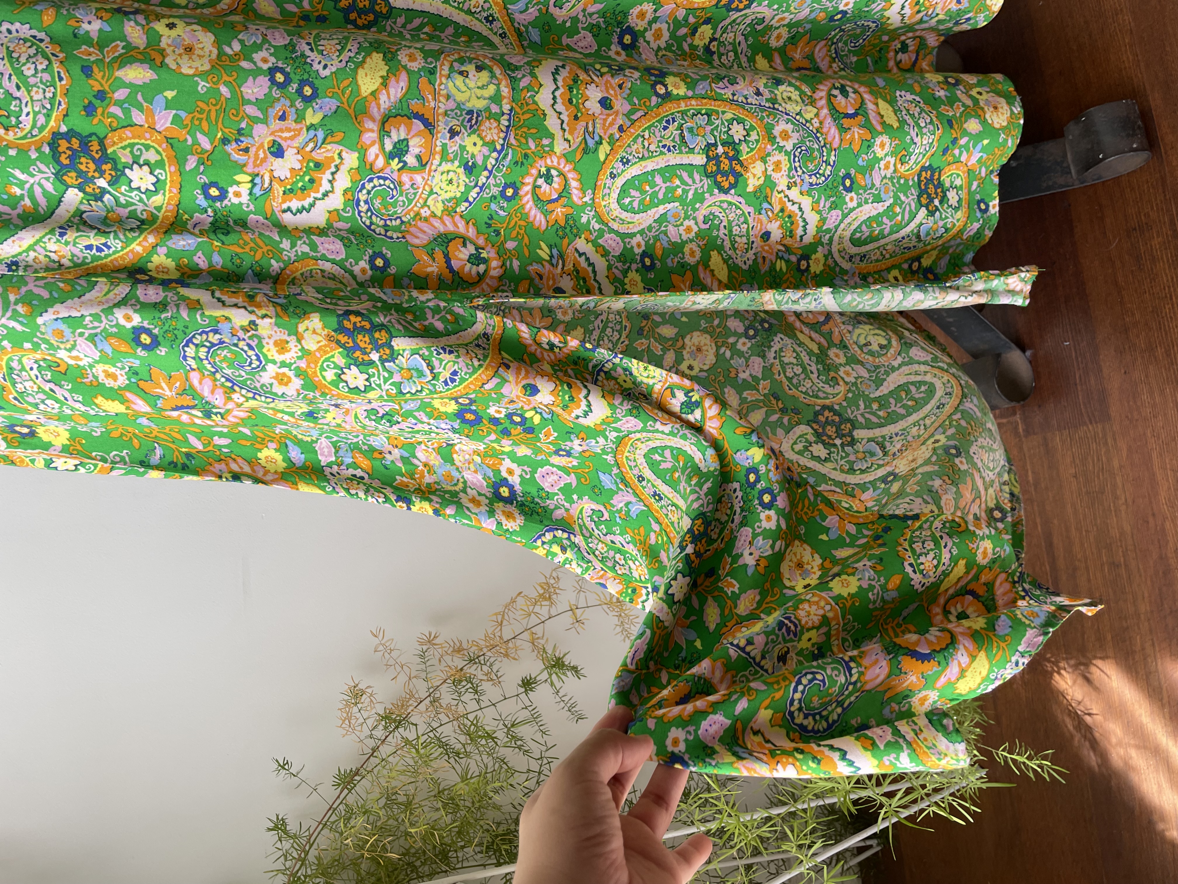  Vestido paisley verde. Talla: M 2