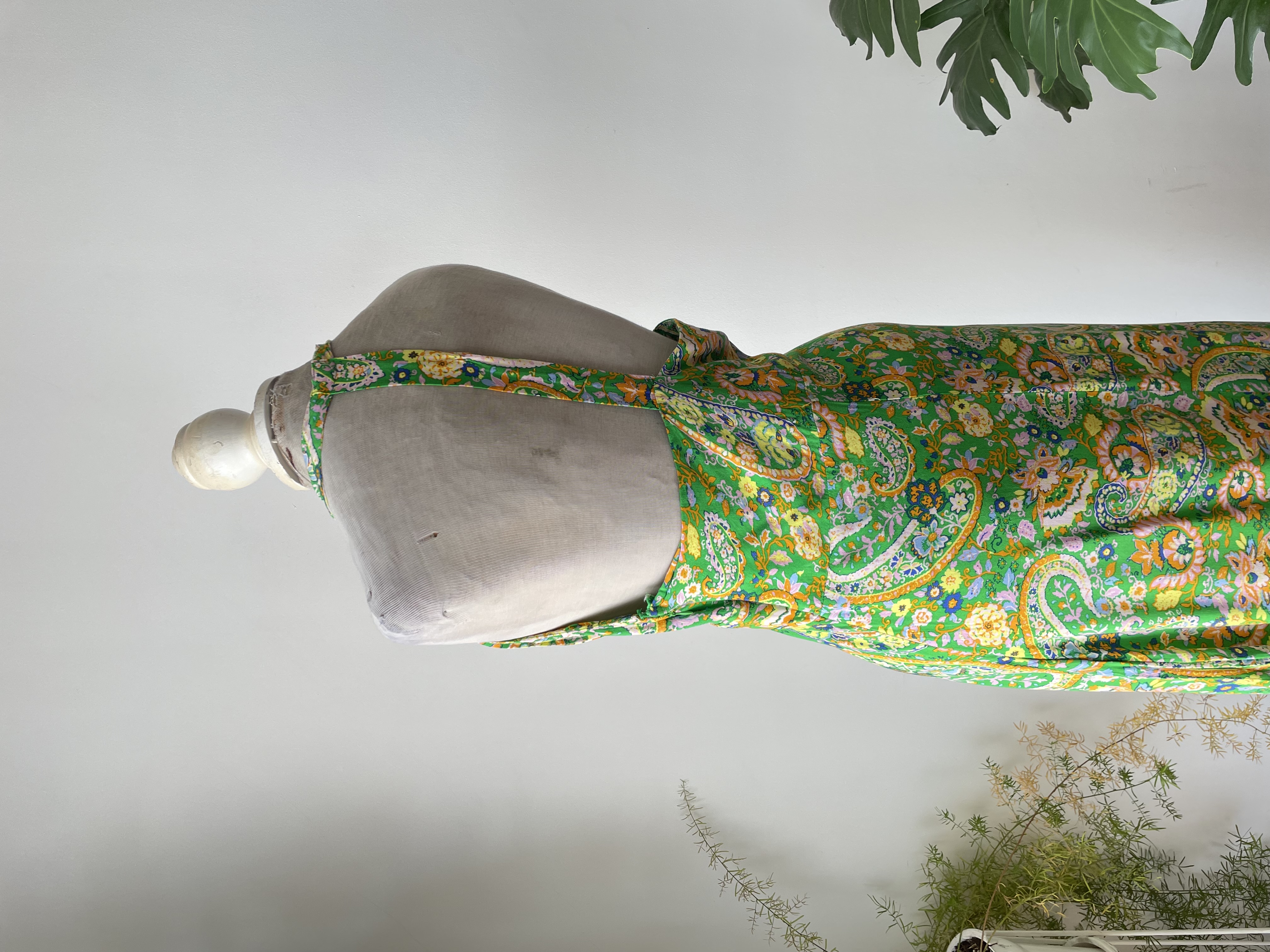  Vestido paisley verde. Talla: M 3