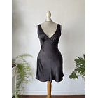 Vestido satin. Talla: 36 (S) 1