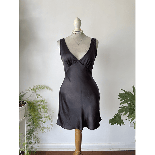 Vestido satin. Talla: 36 (S)