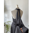 Vestido satinado lazo. Talla: XS 3