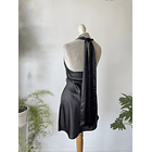 Vestido satinado lazo. Talla: XS 4