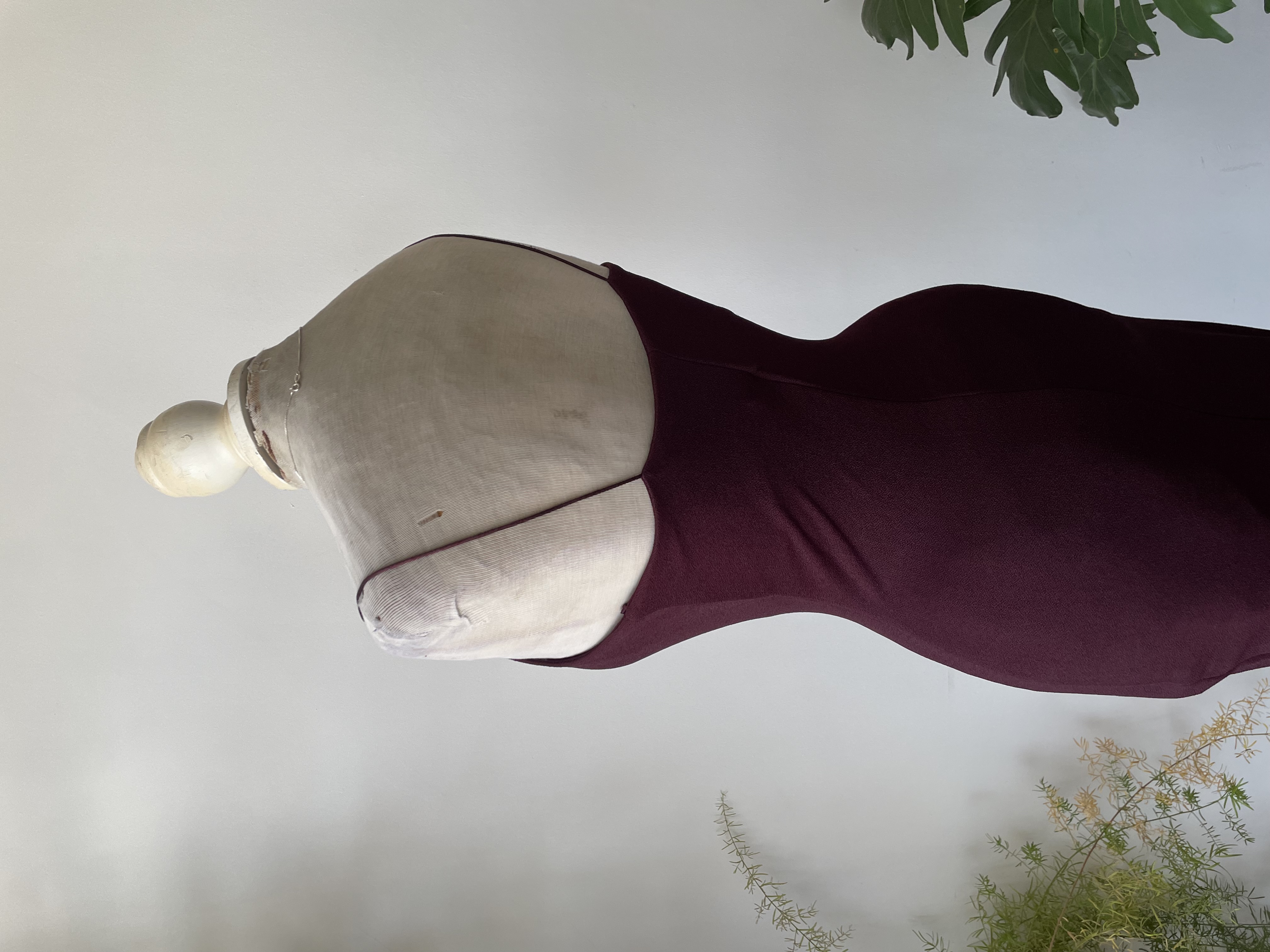 Vestido vino. Talla: XS 4