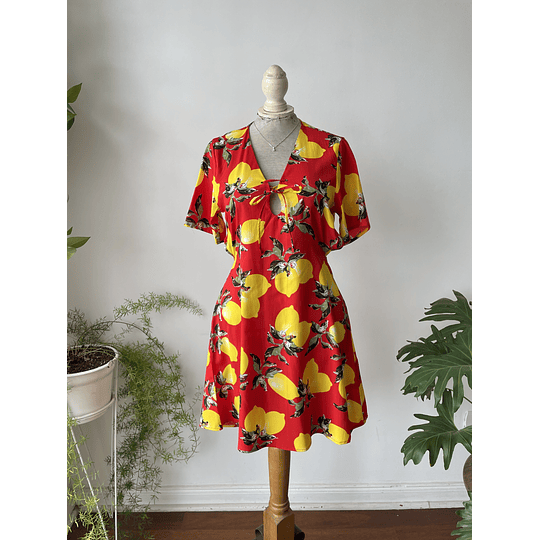 Vestido limones. Talla: 38 (S)