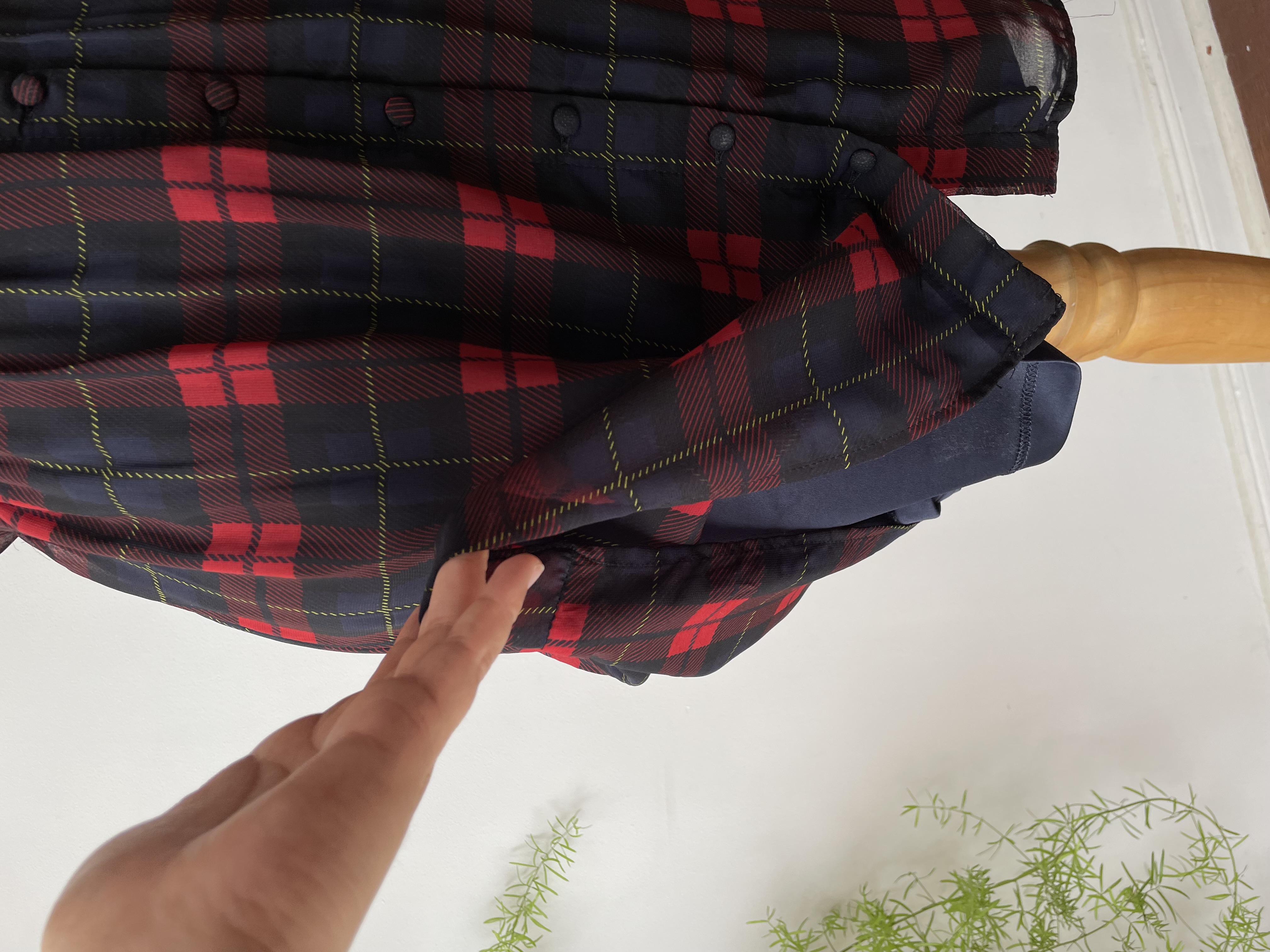 Vestido cuadrillé. Talla: M chico (s) 5