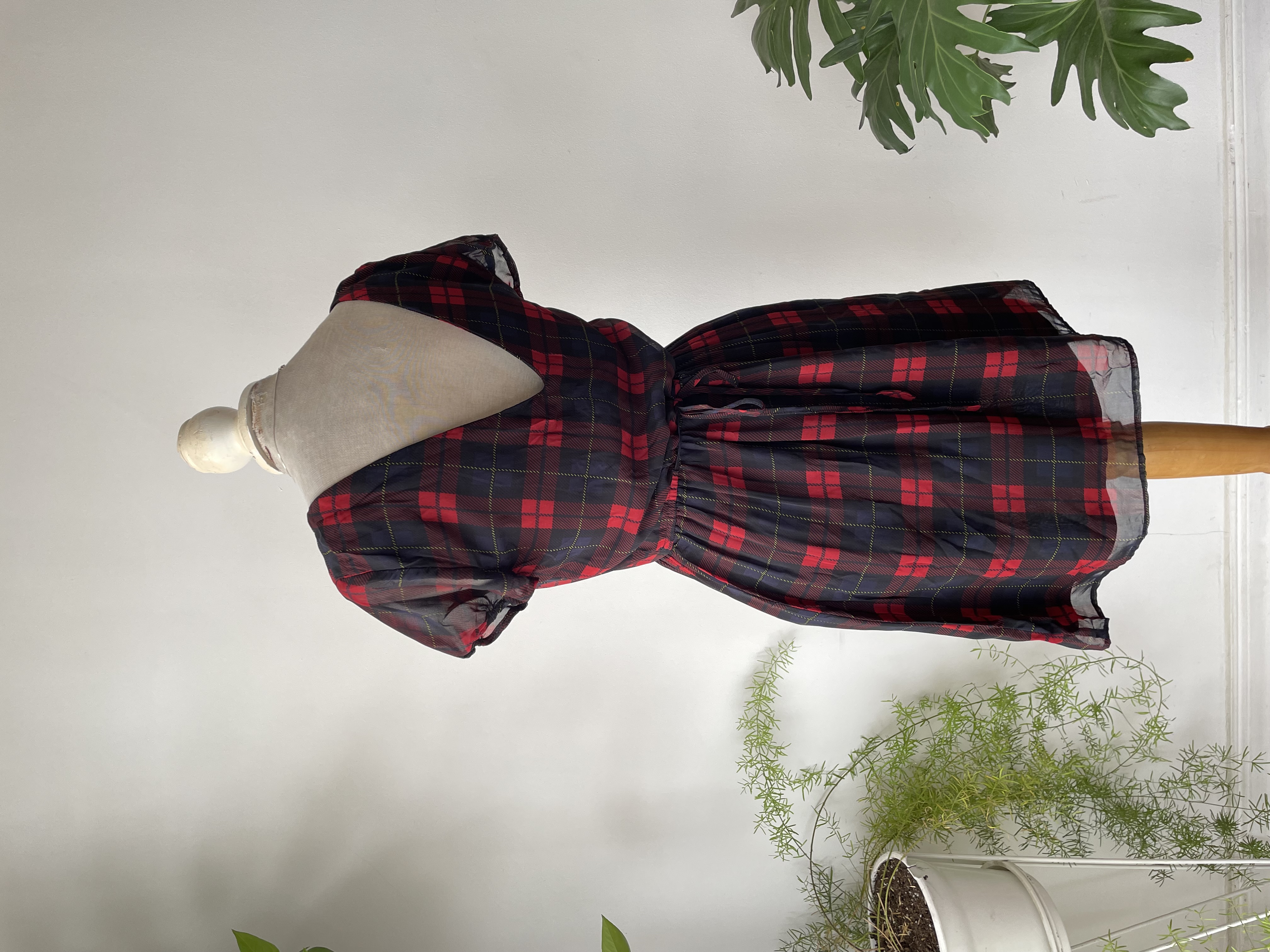 Vestido cuadrillé. Talla: M chico (s) 4