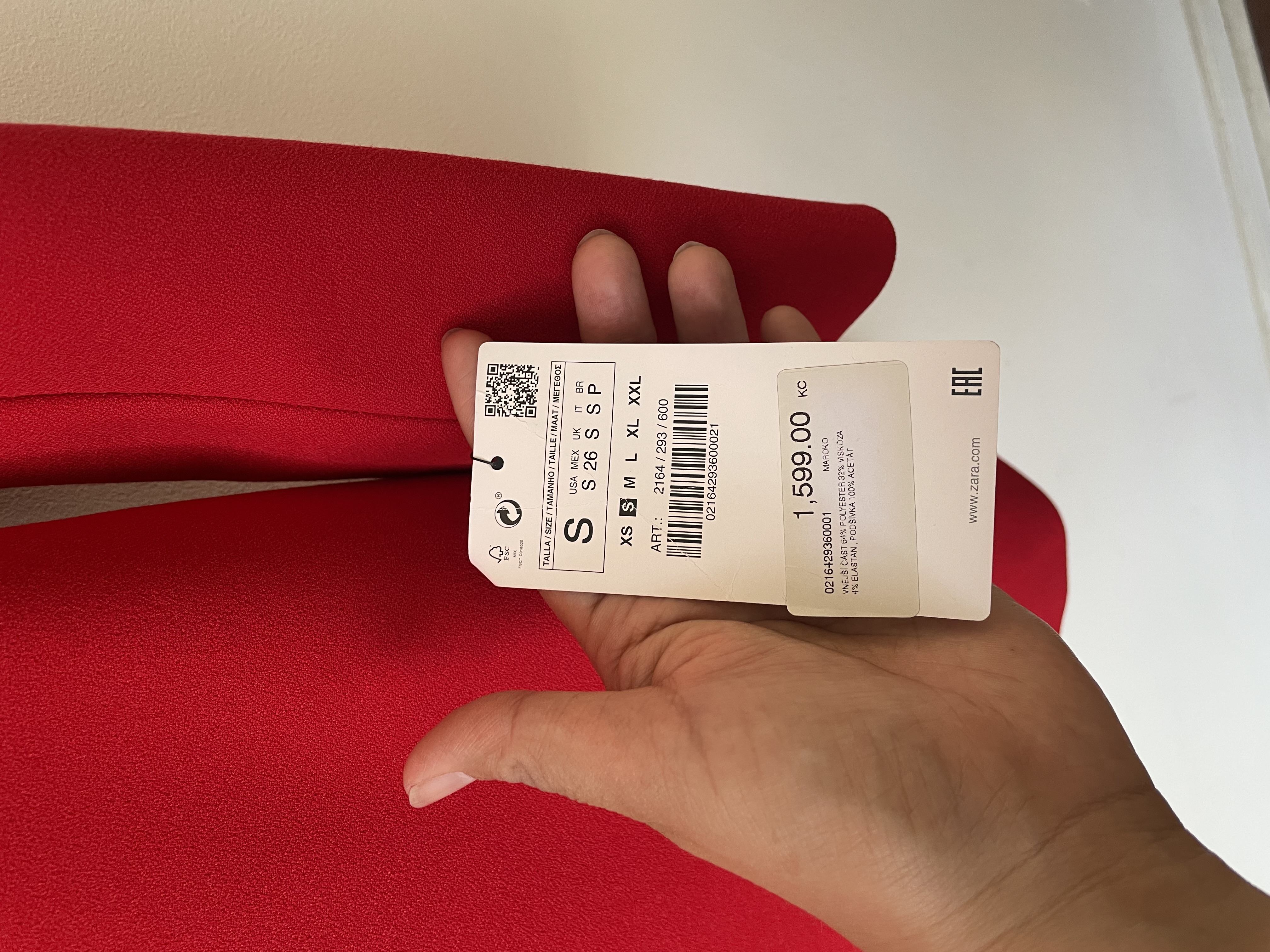 Blazer rojo. Talla: S 6