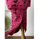 Vestido hilo fucsia. Talla: S  3