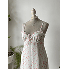 Vestido gasa flores. Talla: M 2