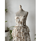 Vestido encaje. Talla: S 2