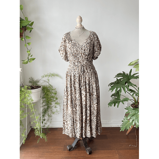 Vestido leopardo. Talla: M grande