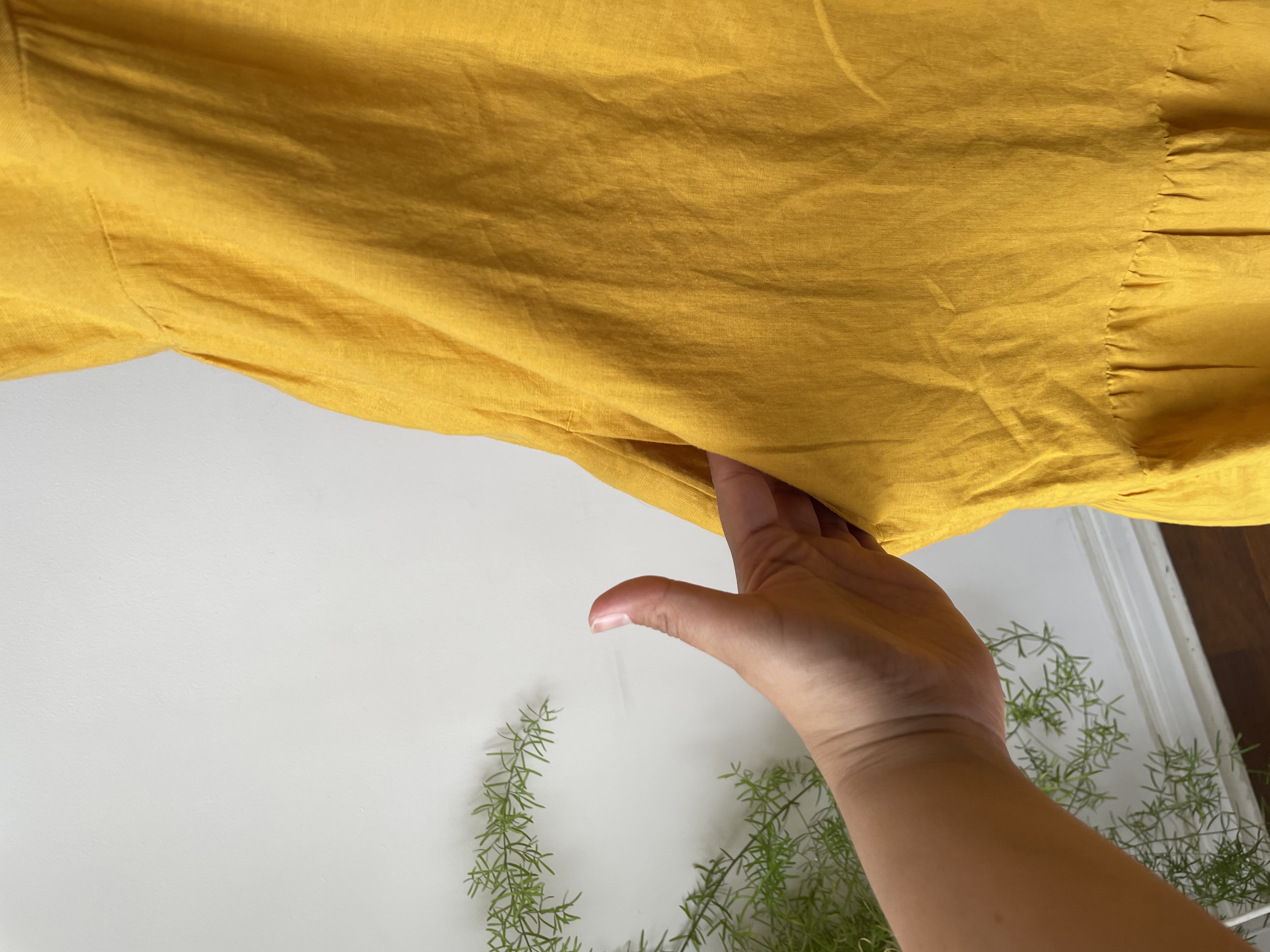 Vestido ocre lino. Talla. M 3