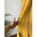 Vestido ocre lino. Talla. M 3