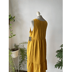 Vestido ocre lino. Talla. M 4