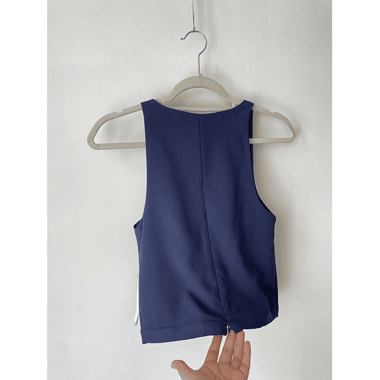Blusa azul. Talla: 2 (s)