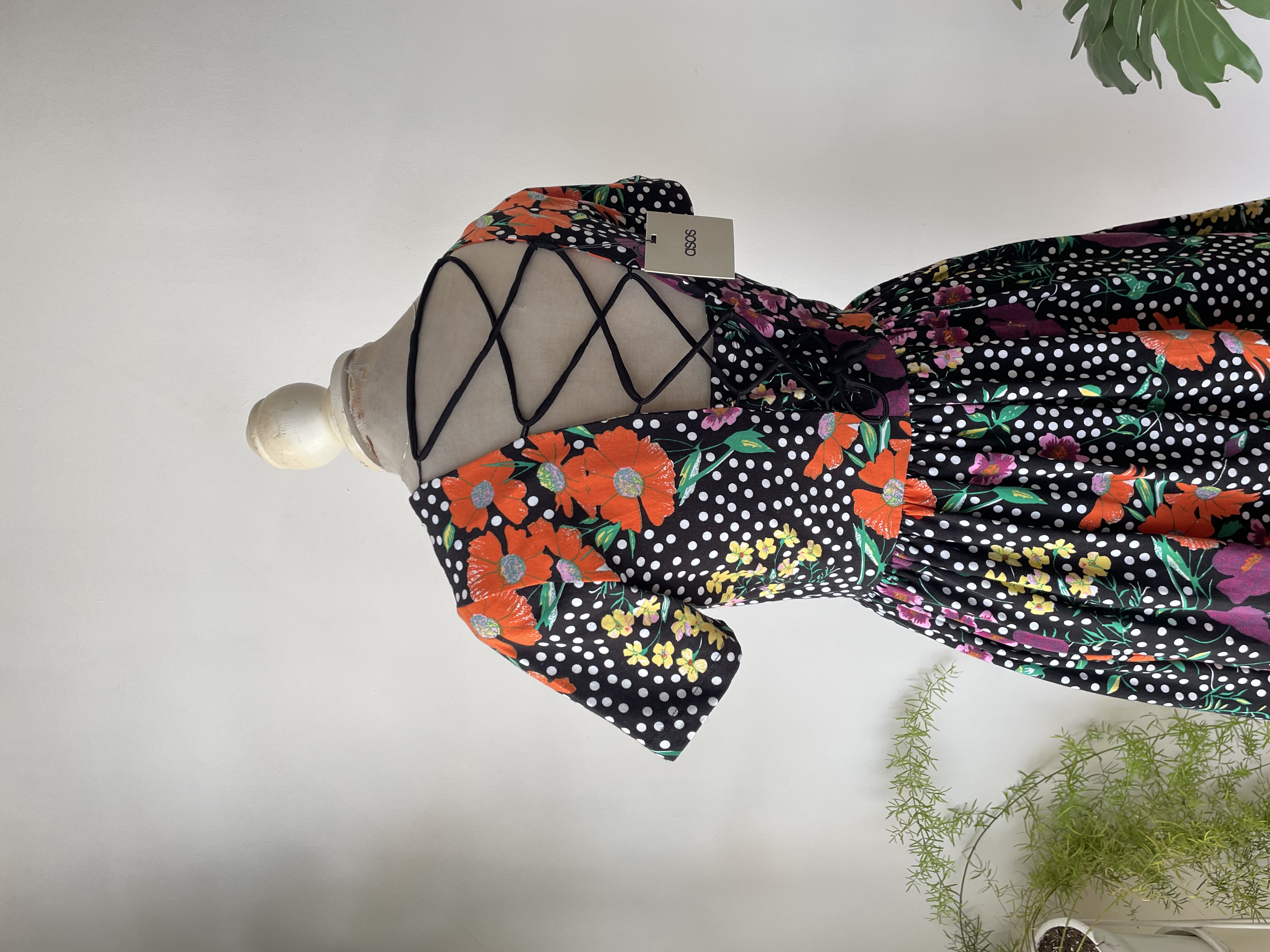 Vestido dot floral. Talla: 36 (S) 3