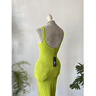 Vestido hilo lima. Talla: M ajsutado 3