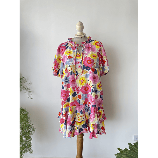 Vestido floral. Talla: S