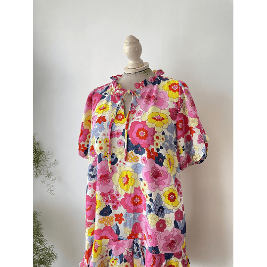Vestido floral. Talla: S