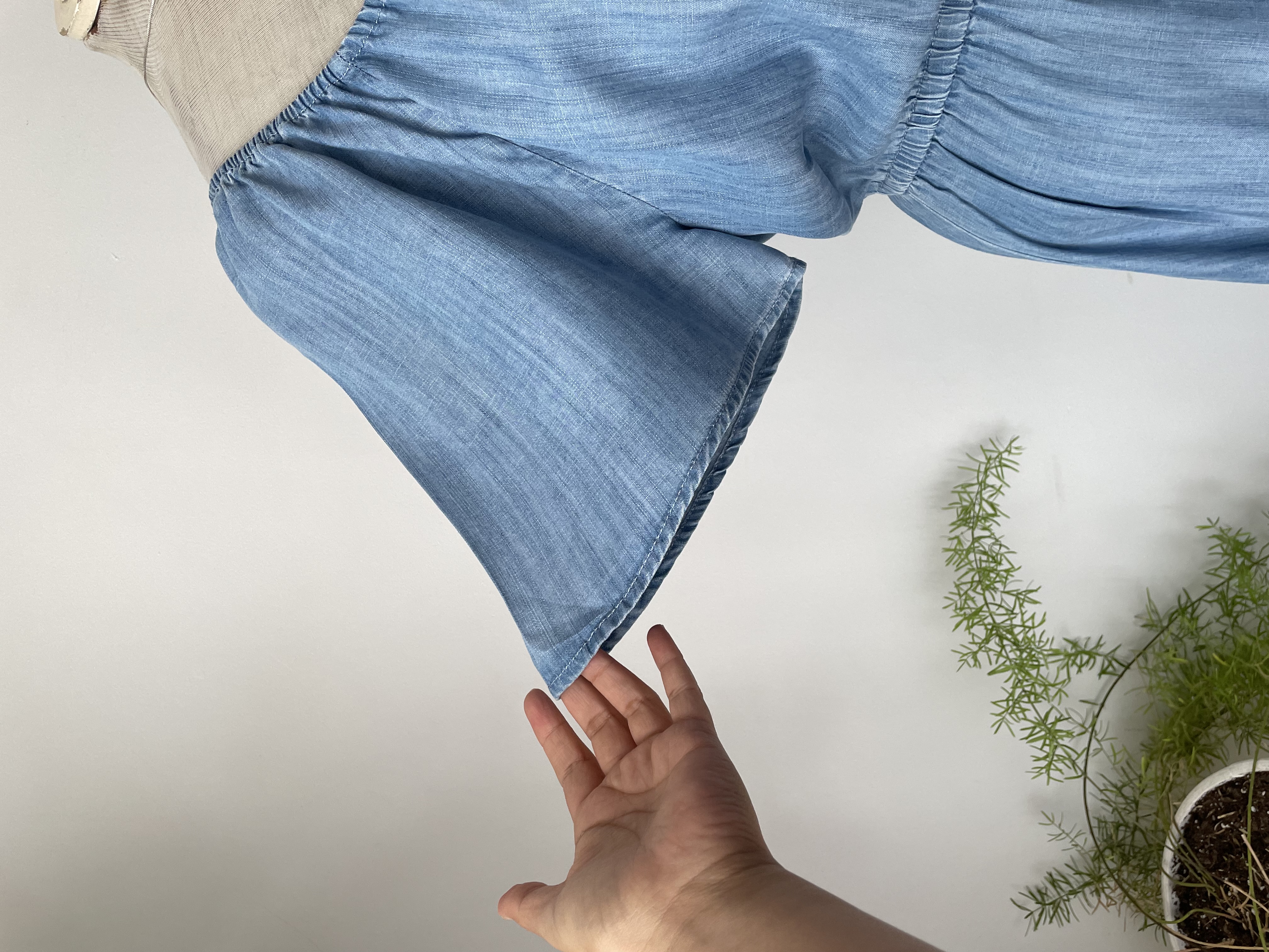 Vestido celeste. Talla: L Grande 5