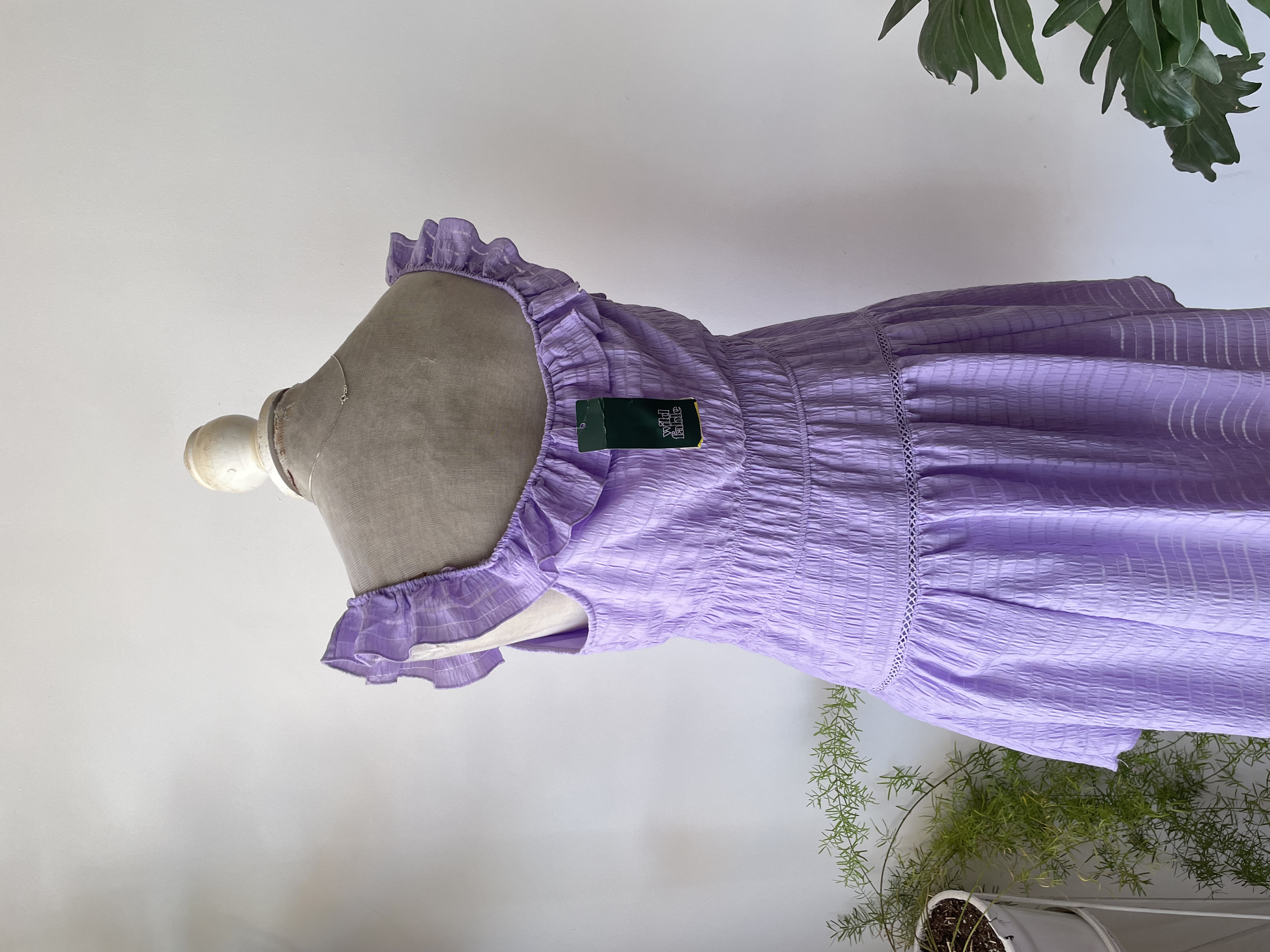 Vestido lila. Talla: L 3