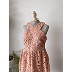 Vestido damasco. Talla: L chico (m) 2