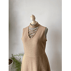 Vestido dorado. Talla: L 2