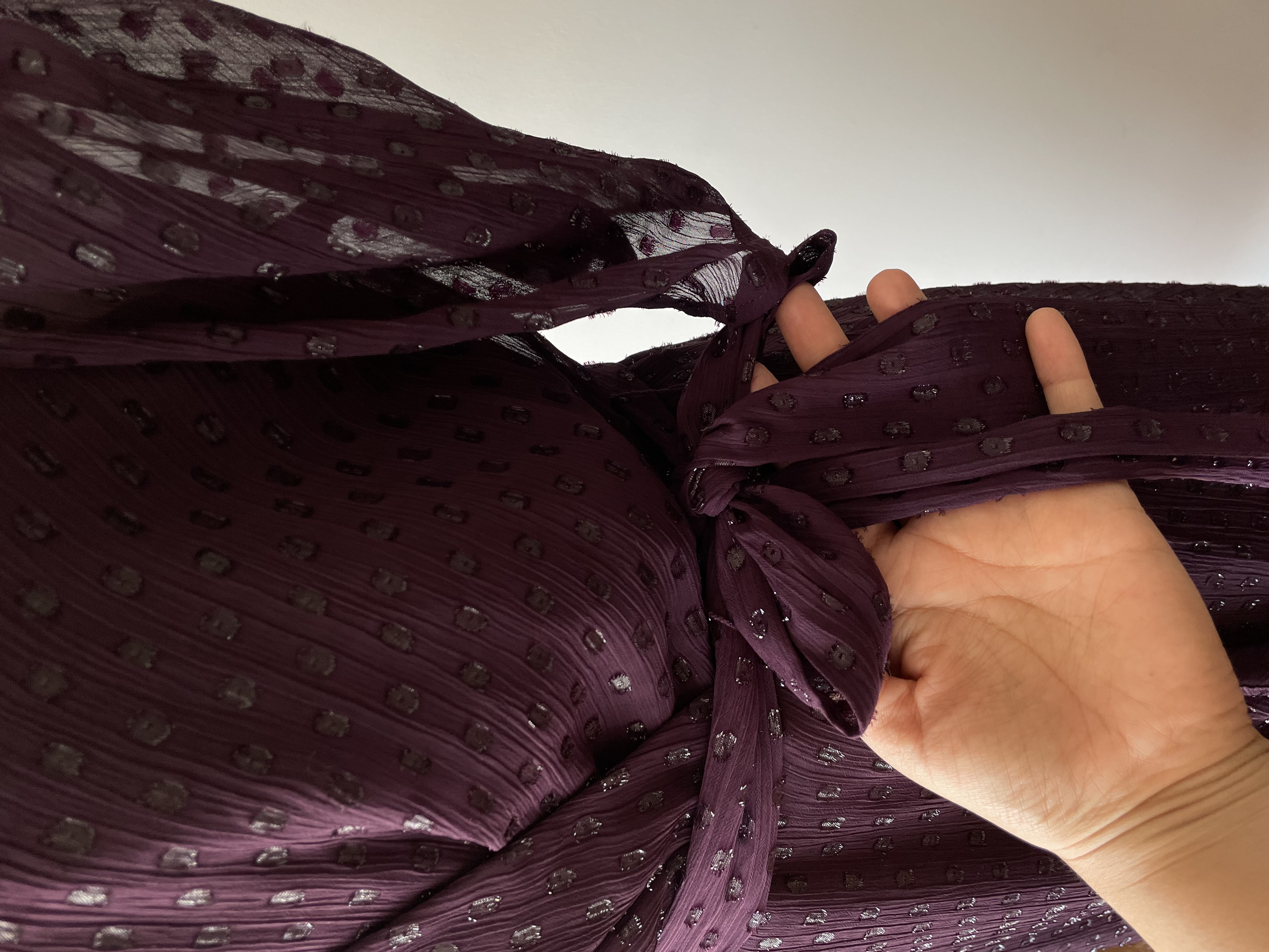 Vestido burdeo. Talla: 12 (L) 5