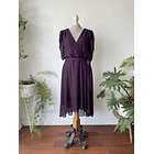 Vestido burdeo. Talla: 12 (L) 1