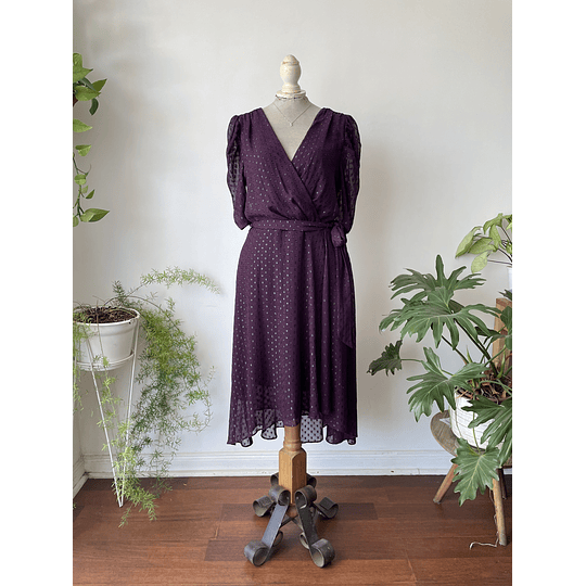 Vestido burdeo. Talla: 12 (L)