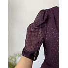 Vestido burdeo. Talla: 12 (L) 6