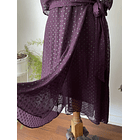 Vestido burdeo. Talla: 12 (L) 7