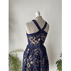 Vestido ocasión macramé. Talla; m chico (38) 3