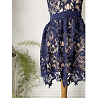 Vestido ocasión macramé. Talla; m chico (38) 4