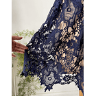 Vestido ocasión macramé. Talla; m chico (38) 5