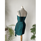 Vestido fiesta verde. Talla: S 4