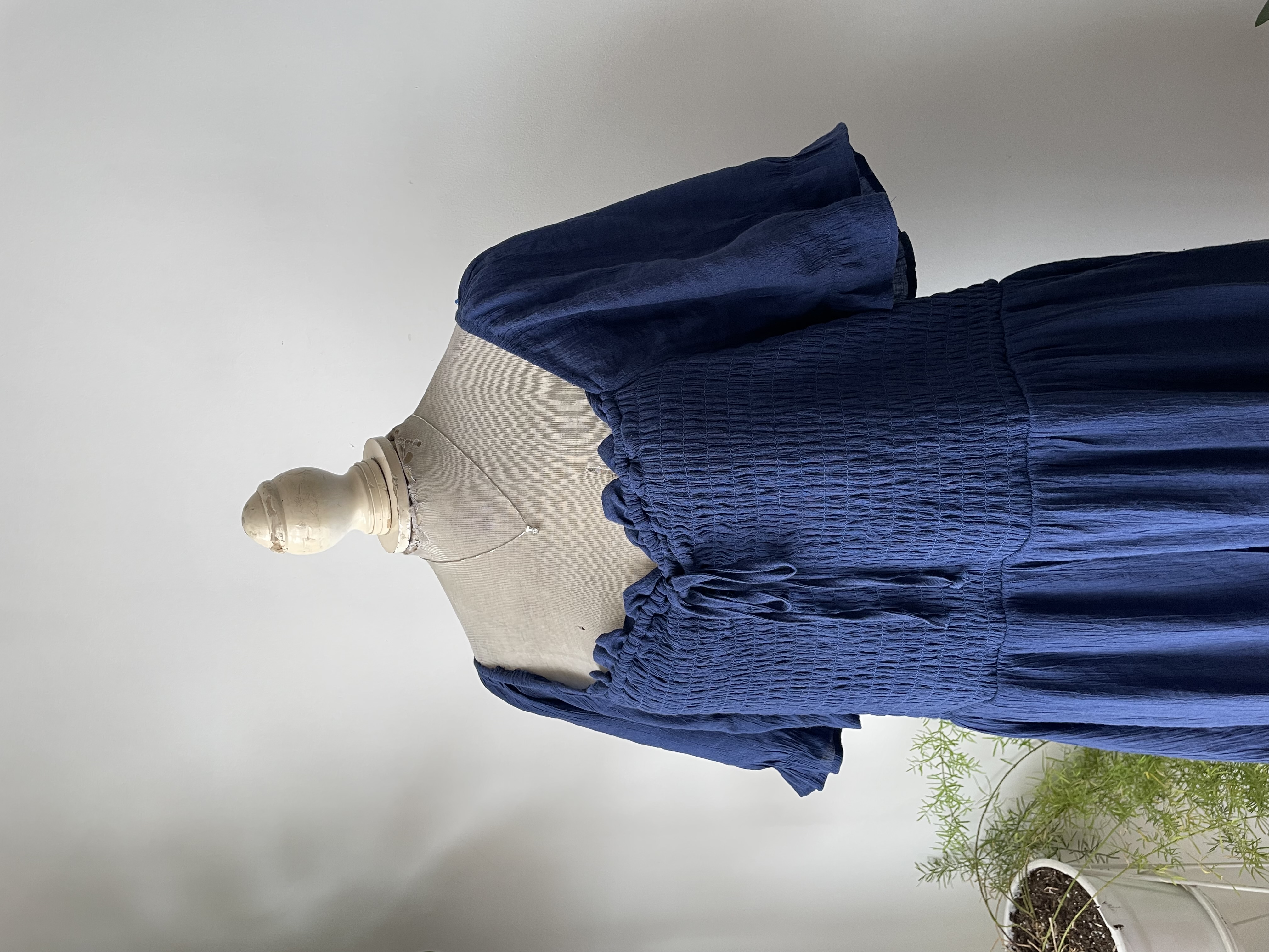 Vestido azul panal. Talla: 2XL 2