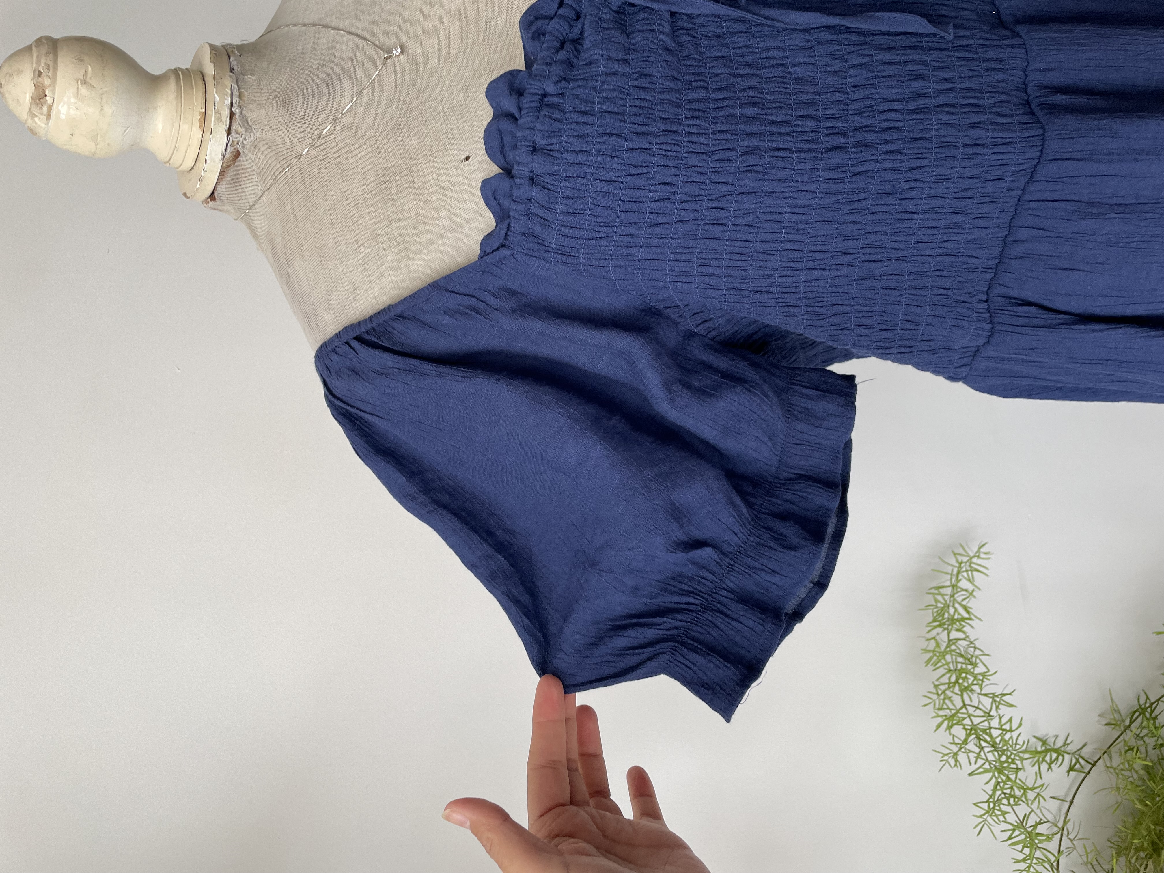 Vestido azul panal. Talla: 2XL 6