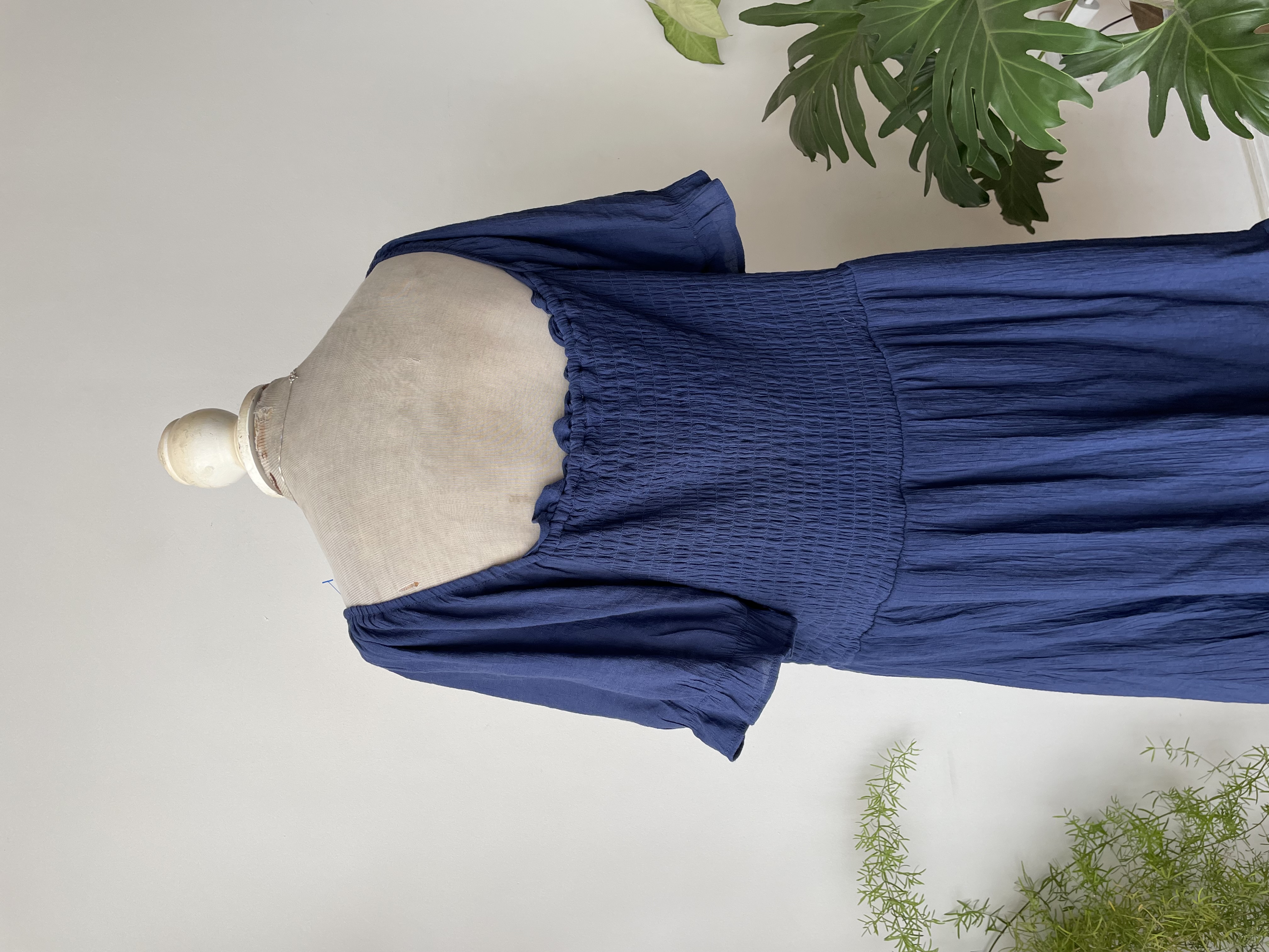 Vestido azul panal. Talla: 2XL 4