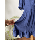 Vestido azul panal. Talla: 2XL 7