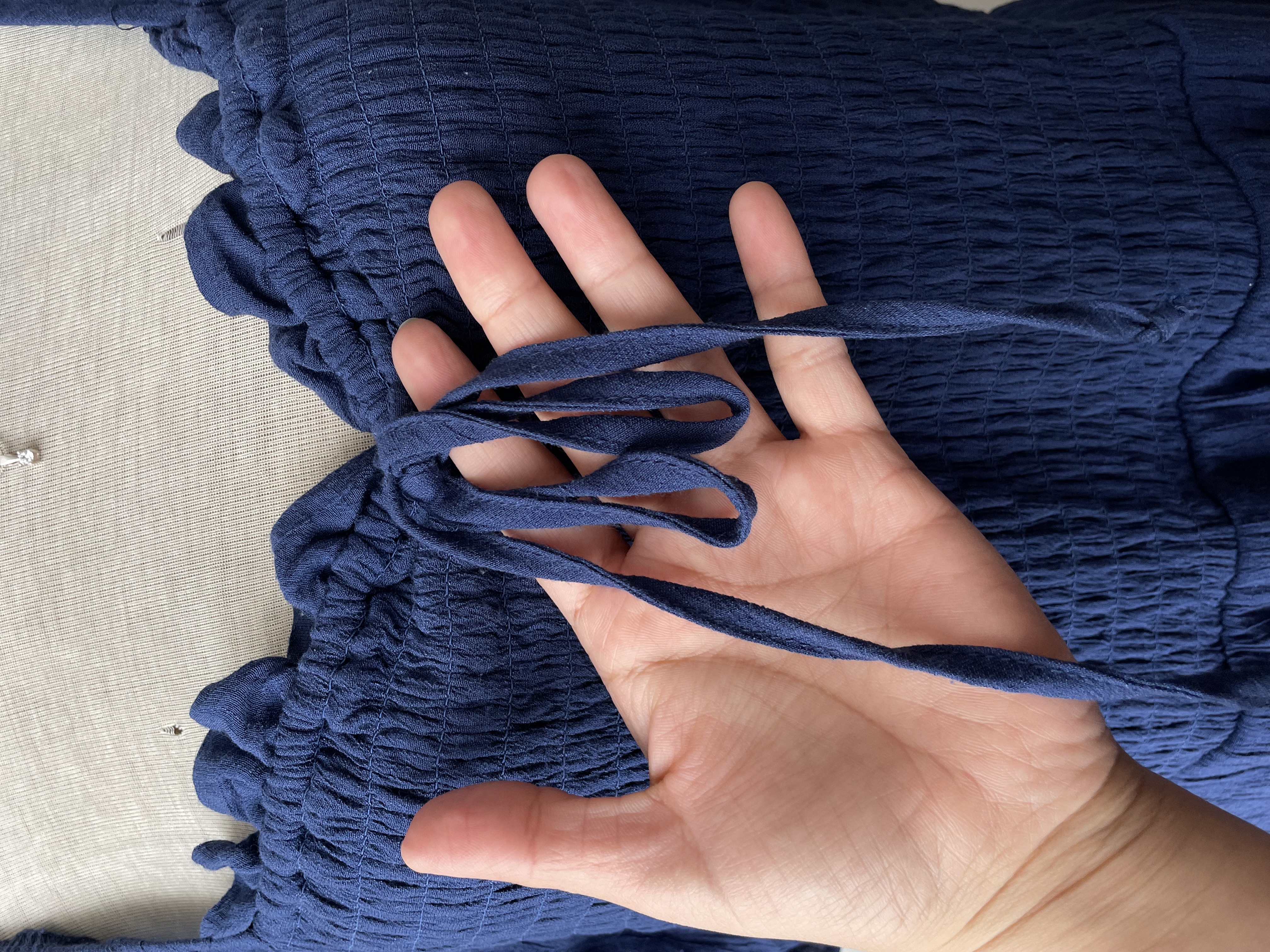 Vestido azul panal. Talla: 2XL 3