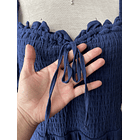 Vestido azul panal. Talla: 2XL 3